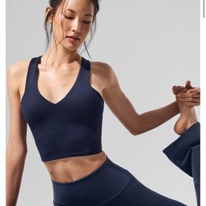 Alo airbrush real bra tank - navy